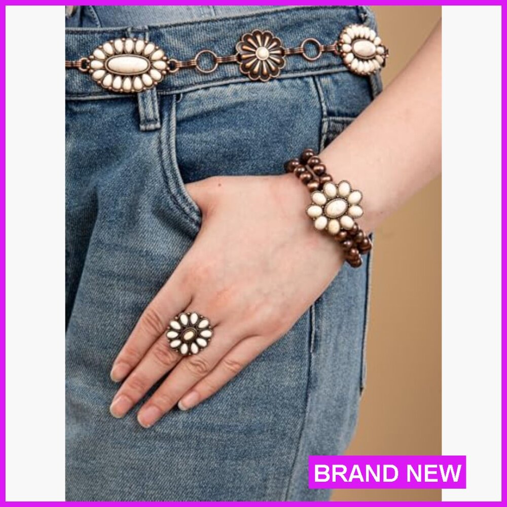 Adjustable Statement Cuff Ring Boho Chic Elegant … - image 4